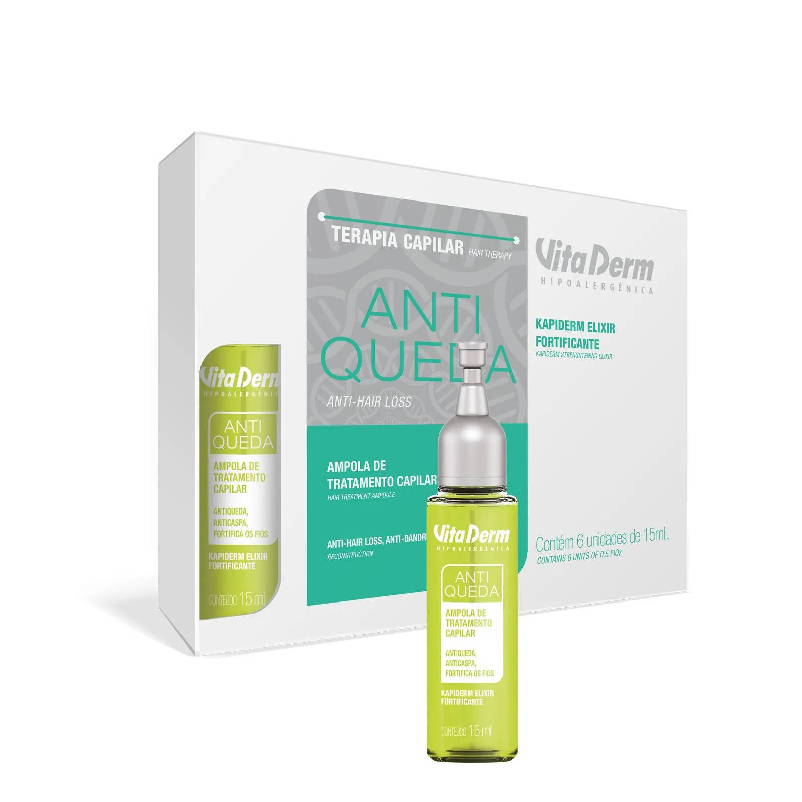Vitaderm Kapiderm Elixir Fortificante Antiqueda 15ml