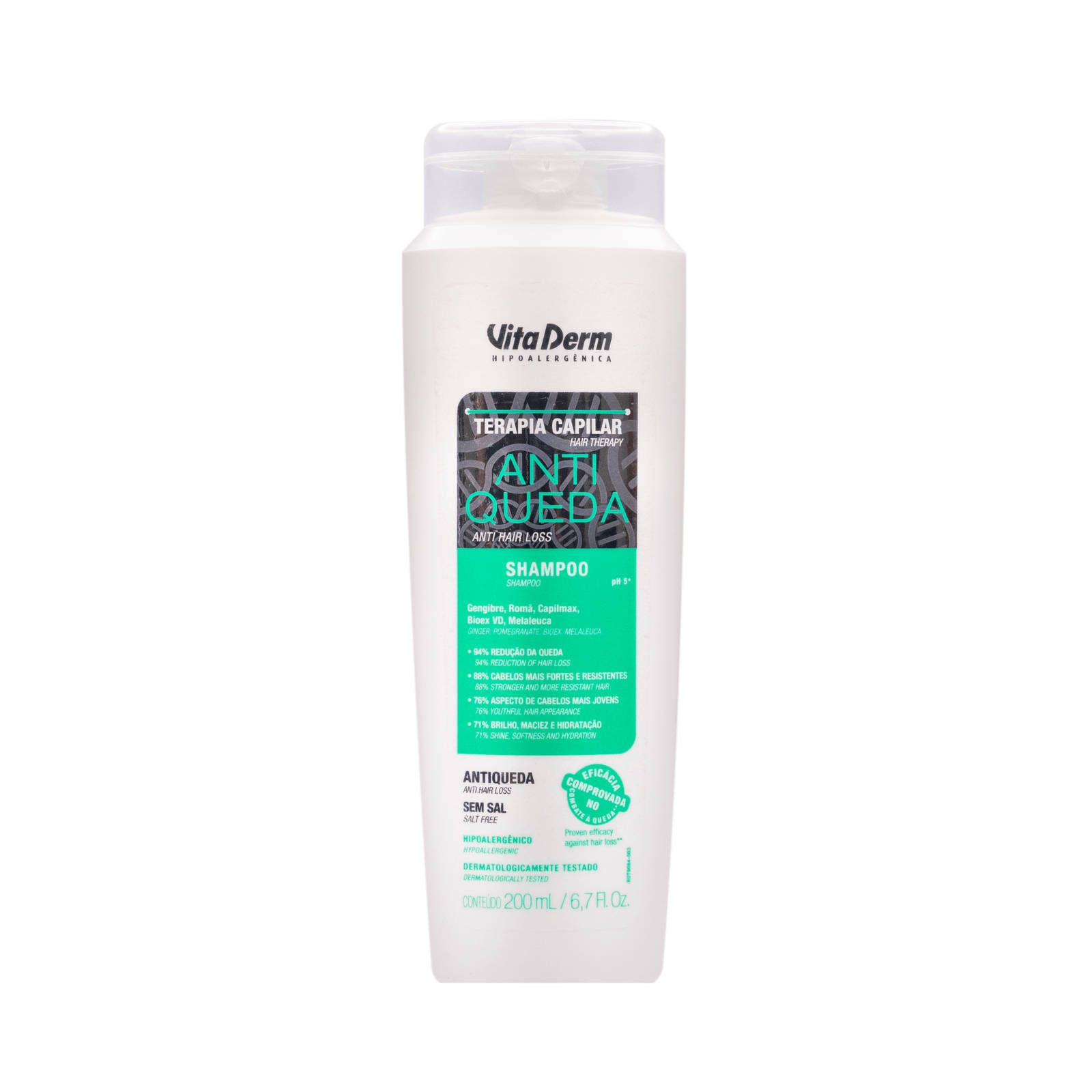 Vitaderm Shampoo Antiqueda 200ml