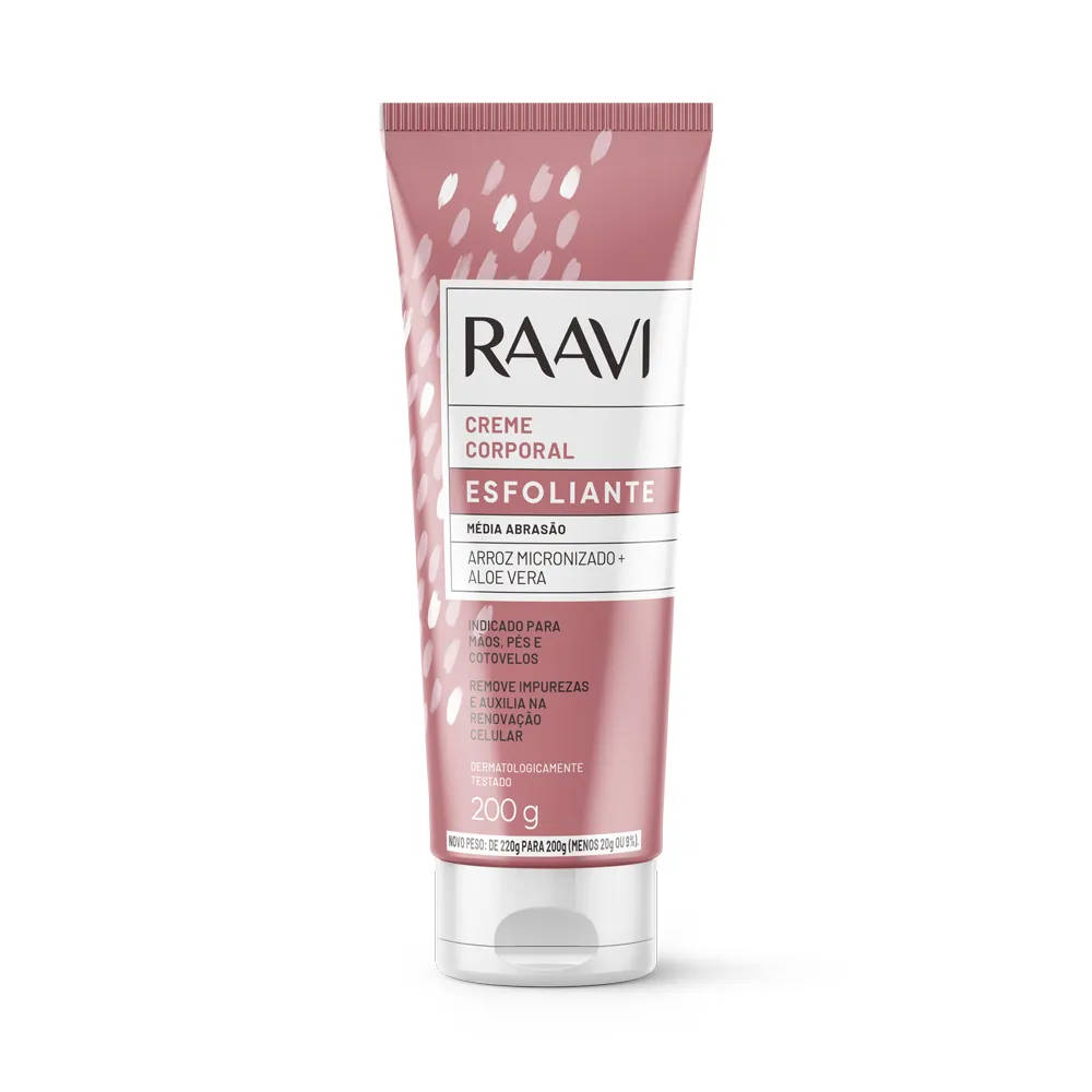 Raavi Creme Esfoliante Corporal de Arroz
