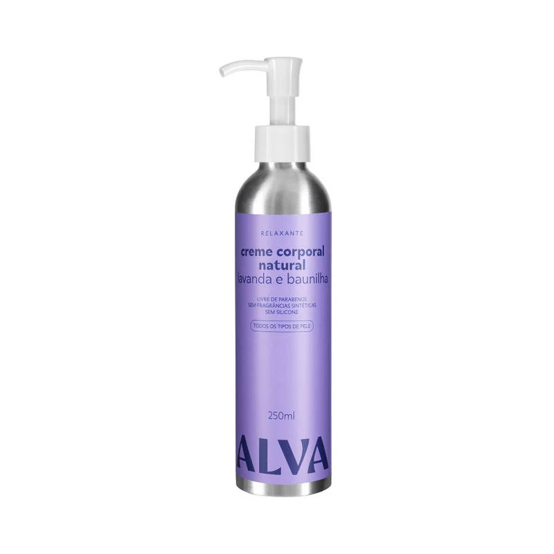 Alva Creme Corporal Hidratante Lavanda e Baunilha Vegano 250ml