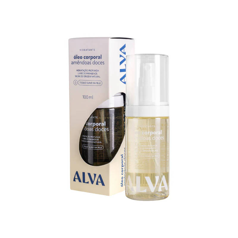 Alva Óleo Corporal Hidratante de Amêndoa Doce 100ml